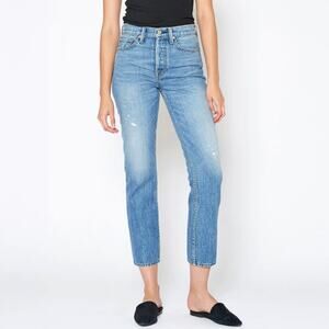 NOEND Denim High-Rise Straight Crop Jeans Size 26